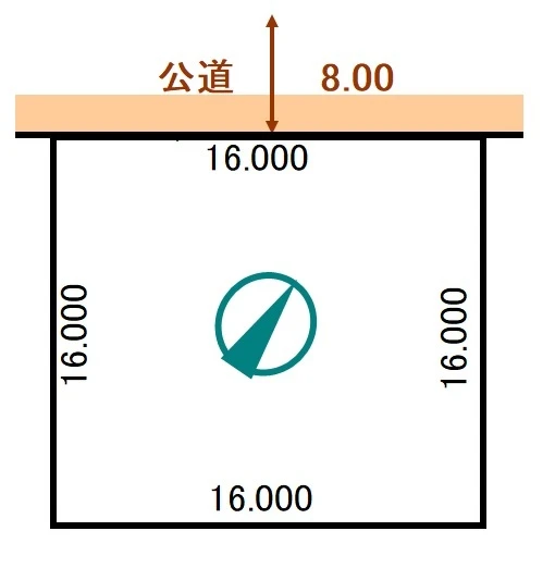 岩見沢市南町8-3地形図